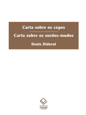 cover image of Carta sobre os cegos e Carta sobre os surdos-mudos
